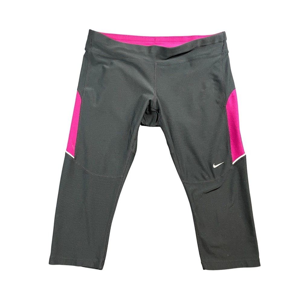 Nike Black and Pink Leggings